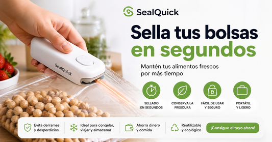 Sellador de Bolsas Portátil SealQuick™ | Conserva tus alimentos frescos